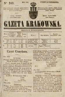 Gazeta Krakowska. 1843, nr 243