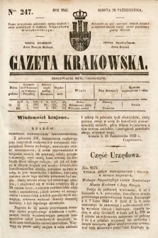 Gazeta Krakowska. 1843, nr 247