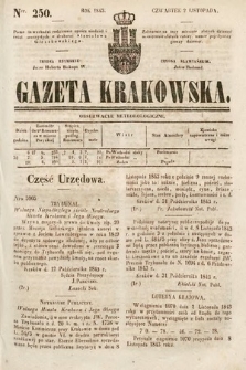 Gazeta Krakowska. 1843, nr 250