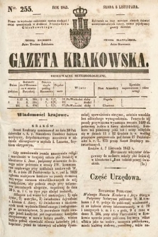 Gazeta Krakowska. 1843, nr 255