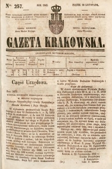 Gazeta Krakowska. 1843, nr 257