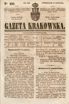 Gazeta Krakowska. 1843, nr 259