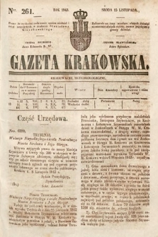 Gazeta Krakowska. 1843, nr 261