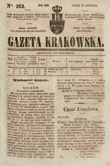 Gazeta Krakowska. 1843, nr 263