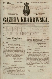 Gazeta Krakowska. 1843, nr 265