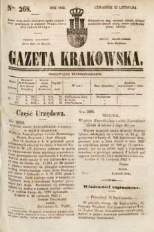 Gazeta Krakowska. 1843, nr 268