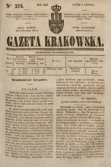 Gazeta Krakowska. 1843, nr 275