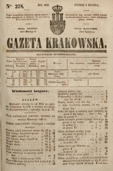 Gazeta Krakowska. 1843, nr 278