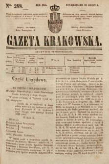 Gazeta Krakowska. 1843, nr 288