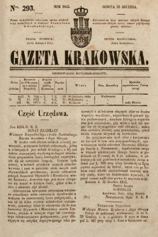 Gazeta Krakowska. 1843, nr 293