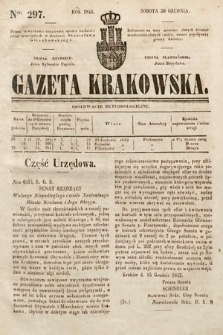 Gazeta Krakowska. 1843, nr 297