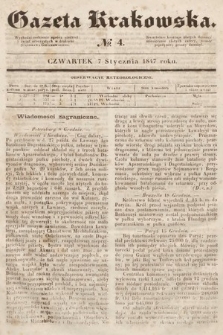 Gazeta Krakowska. 1847, nr 4