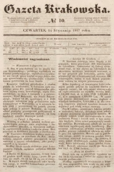 Gazeta Krakowska. 1847, nr 10