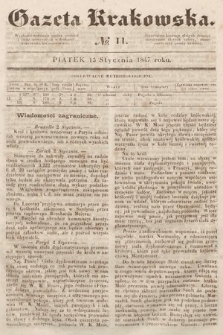 Gazeta Krakowska. 1847, nr 11