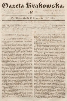 Gazeta Krakowska. 1847, nr 13