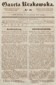Gazeta Krakowska. 1847, nr 16