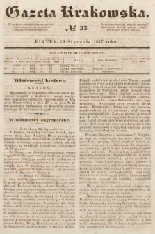Gazeta Krakowska. 1847, nr 23