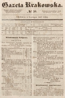 Gazeta Krakowska. 1847, nr 26