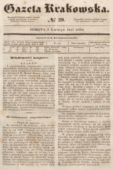 Gazeta Krakowska. 1847, nr 29