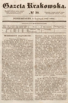 Gazeta Krakowska. 1847, nr 30