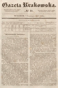 Gazeta Krakowska. 1847, nr 31