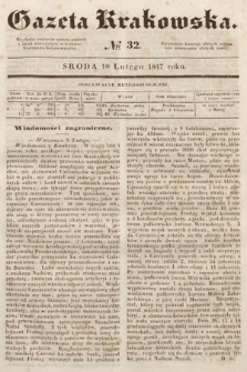 Gazeta Krakowska. 1847, nr 32