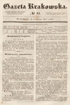 Gazeta Krakowska. 1847, nr 44
