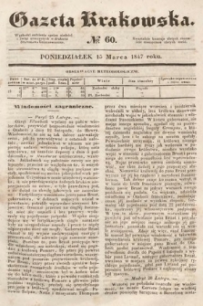 Gazeta Krakowska. 1847, nr 60