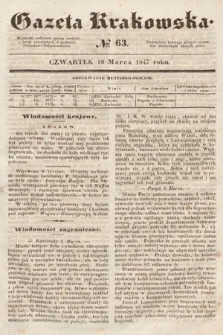 Gazeta Krakowska. 1847, nr 63