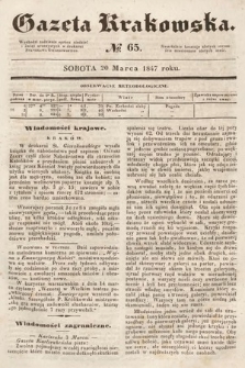 Gazeta Krakowska. 1847, nr 65
