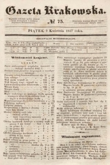 Gazeta Krakowska. 1847, nr 75