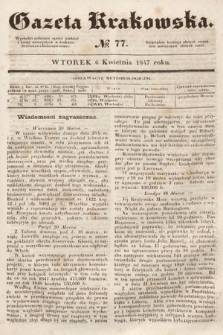 Gazeta Krakowska. 1847, nr 77