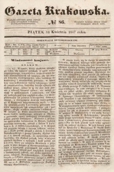 Gazeta Krakowska. 1847, nr 86