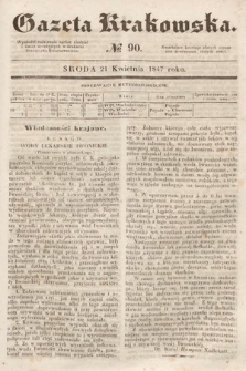 Gazeta Krakowska. 1847, nr 90