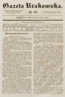 Gazeta Krakowska. 1847, nr 93