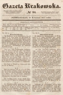 Gazeta Krakowska. 1847, nr 94