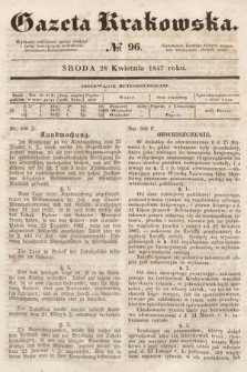 Gazeta Krakowska. 1847, nr 96