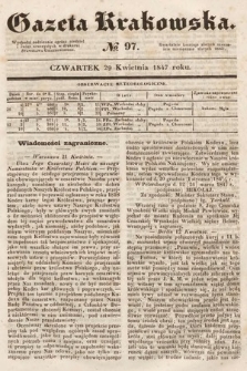 Gazeta Krakowska. 1847, nr 97