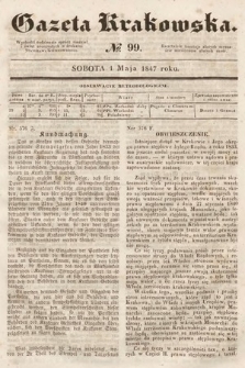 Gazeta Krakowska. 1847, nr 99