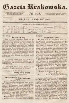 Gazeta Krakowska. 1847, nr 108