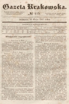 Gazeta Krakowska. 1847, nr 115