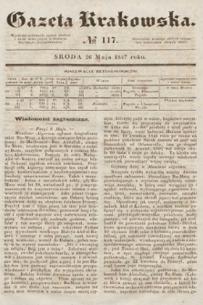 Gazeta Krakowska. 1847, nr 117