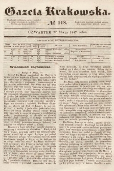 Gazeta Krakowska. 1847, nr 118