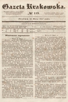 Gazeta Krakowska. 1847, nr 119