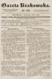 Gazeta Krakowska. 1847, nr 122