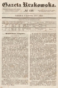 Gazeta Krakowska. 1847, nr 123