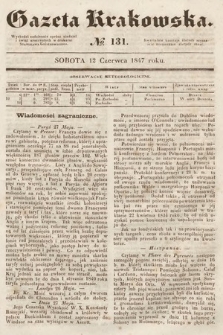 Gazeta Krakowska. 1847, nr 131