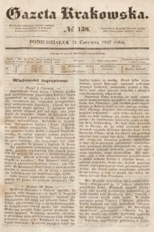Gazeta Krakowska. 1847, nr 138