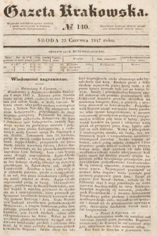Gazeta Krakowska. 1847, nr 140
