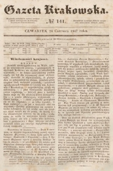 Gazeta Krakowska. 1847, nr 141